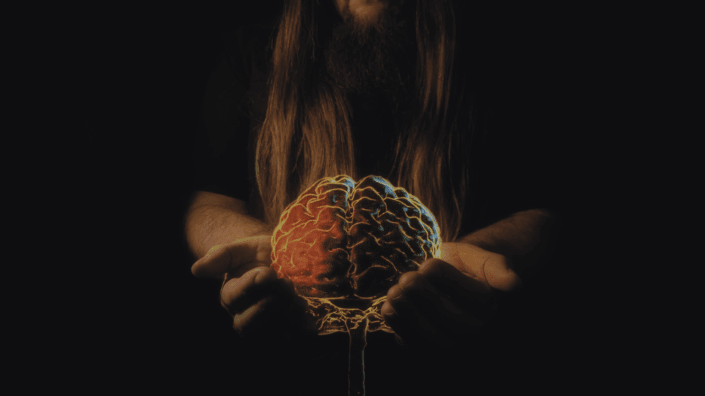 Photograph composed with MRI Scan footage